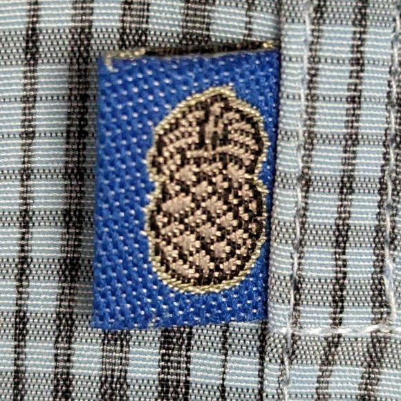 Pineapple Connection* Men's Short Sleeve Button Down Straight Hem Shirt~ Large - Picture 4 of 9